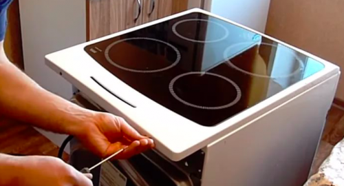 Ремонт сенсорной электроплиты. Лубянка